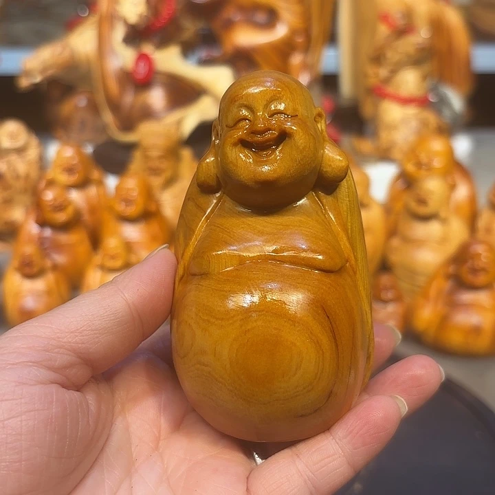 柏木太行崖柏弥勒佛