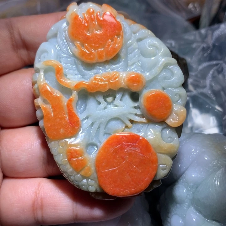 翡翠未镶嵌颈饰保真天然A货翡翠