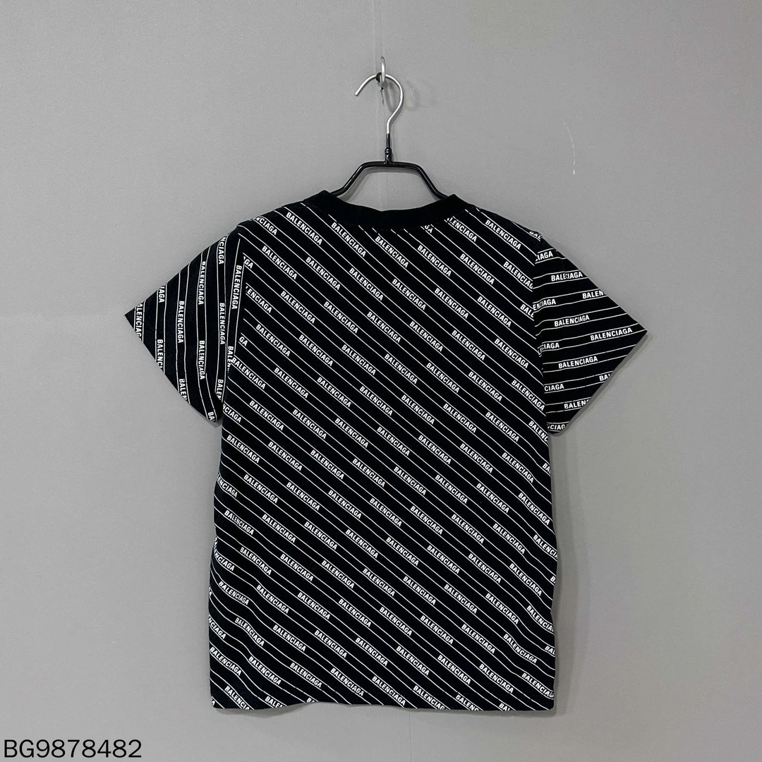 99新 Balenciaga/巴黎世家 弹幕满印logo短袖/99新/M码/78482