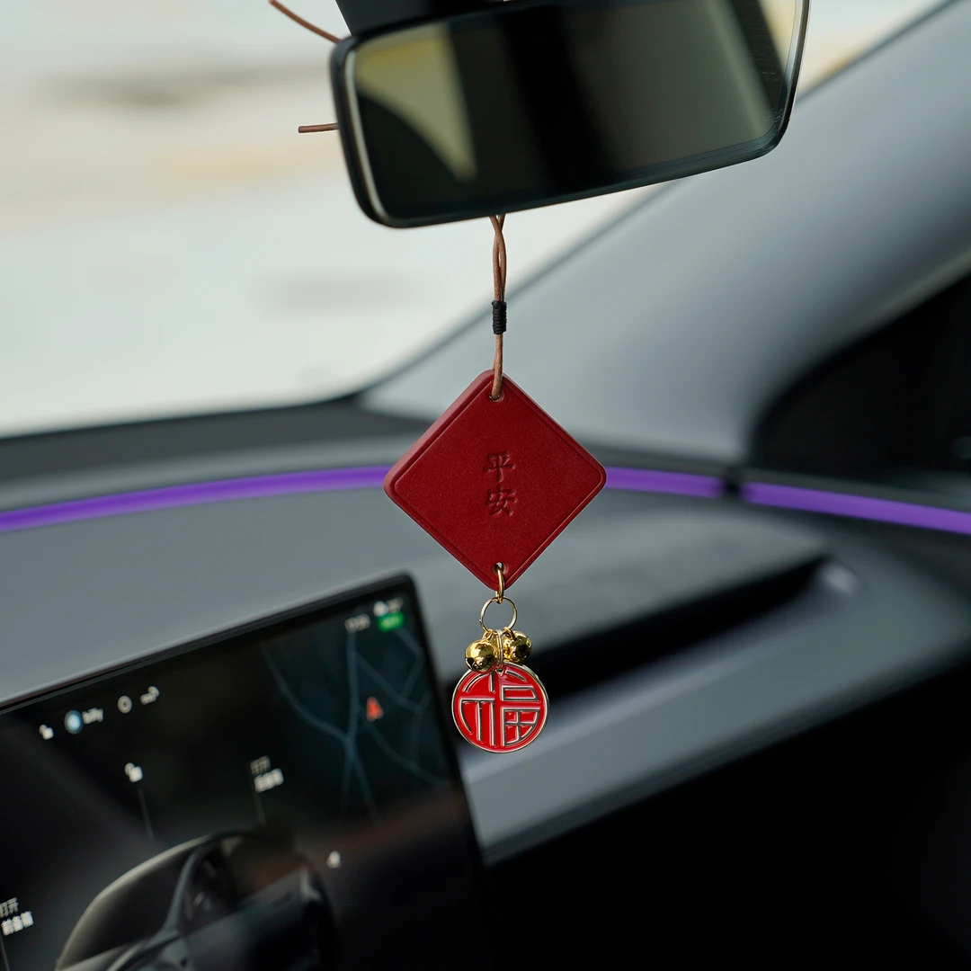 车载高档挂件汽车后视镜创意手工出入平安饰品香薰装饰车挂