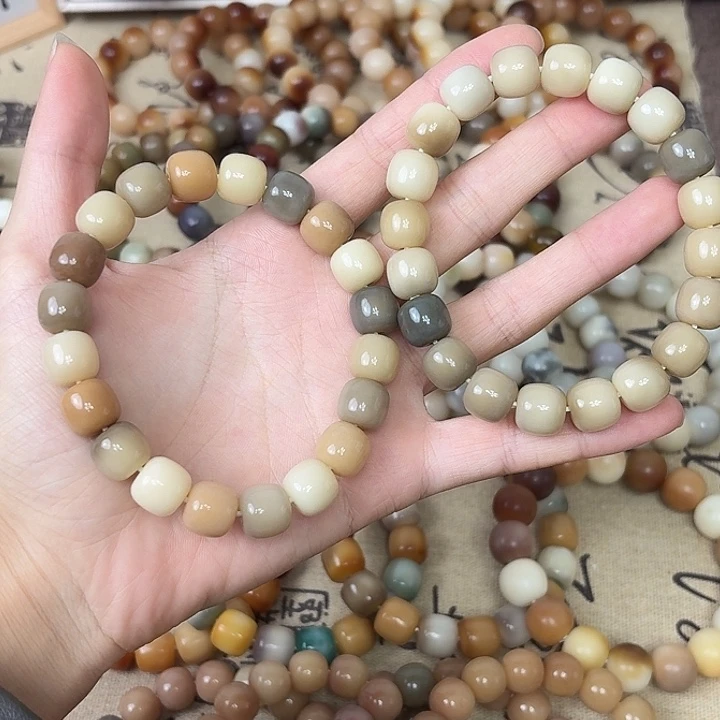 手串菩提根/象牙果卡11绒抛干磨桶珠