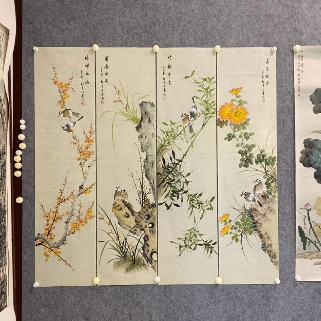 G***果国画梅兰竹菊国画作品手绘