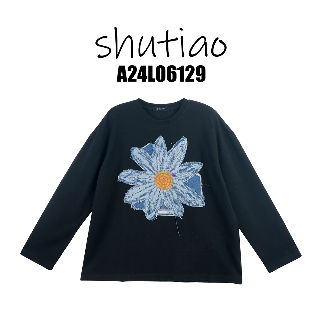 【SHUTIAO】2024秋冬：新款小众设计款T恤A24L06129