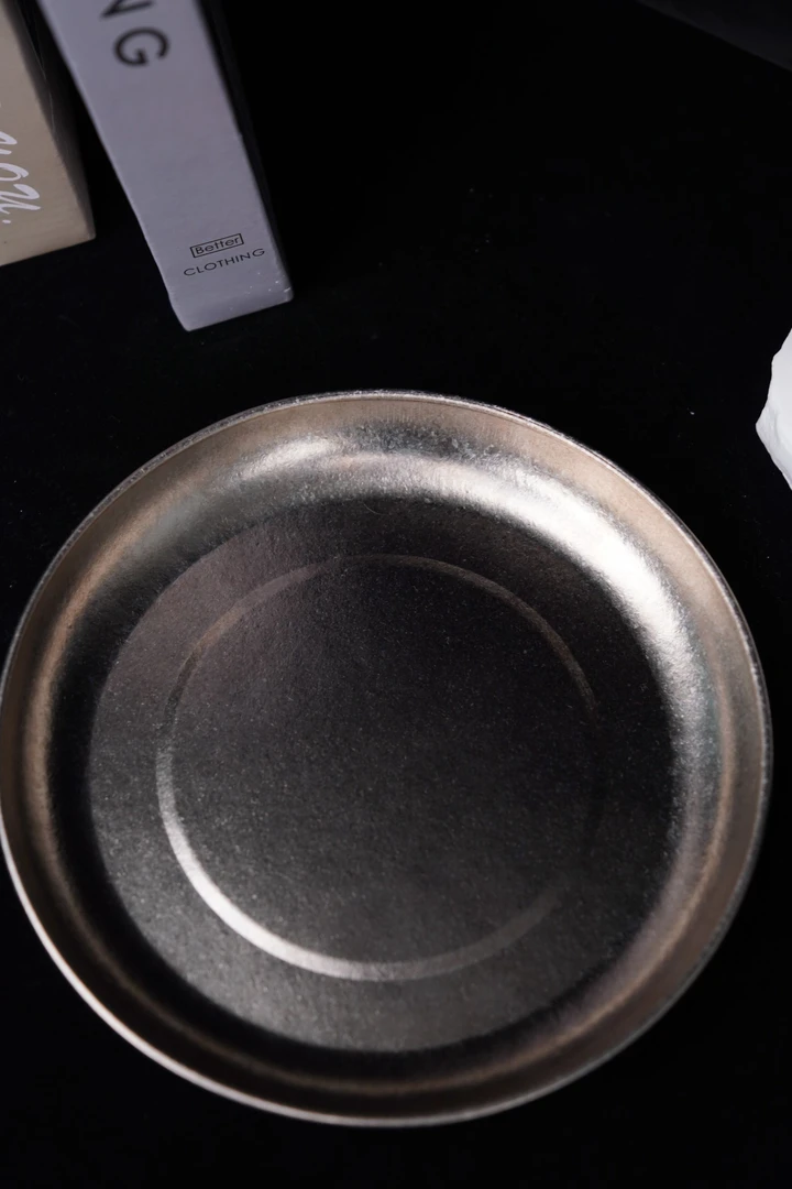 20CM纯钛圆盘家用圆形小盘