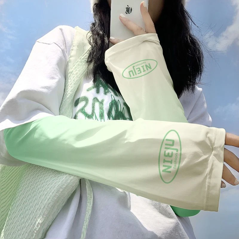 完全晒不黑宽松防晒袖套女高颜值夏季大码骑车开车护手臂冰袖防紫