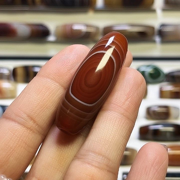 青***海玛瑙/玉髓未镶嵌颈饰