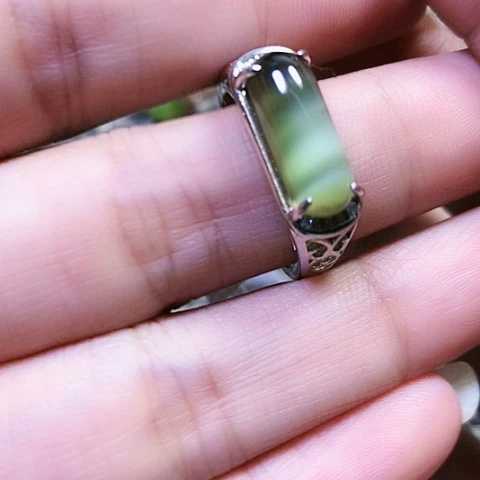 和田玉银S925镶嵌挂件