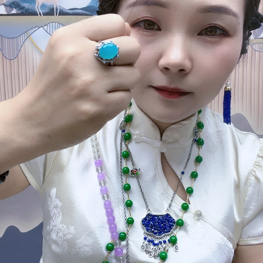 【闪购商品】玛瑙/玉髓戒指合金