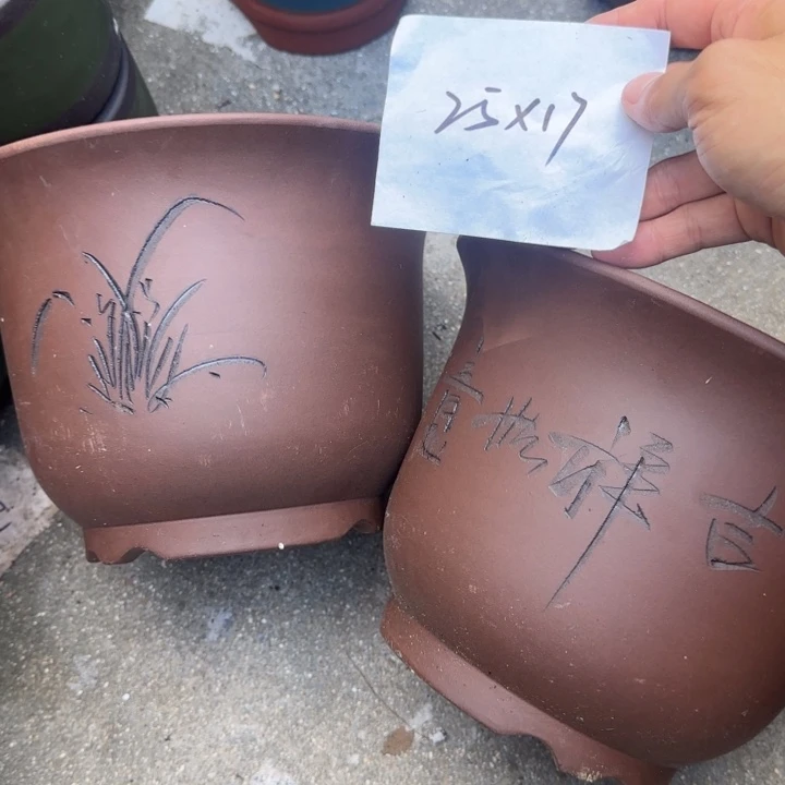 紫砂花盆特价清仓