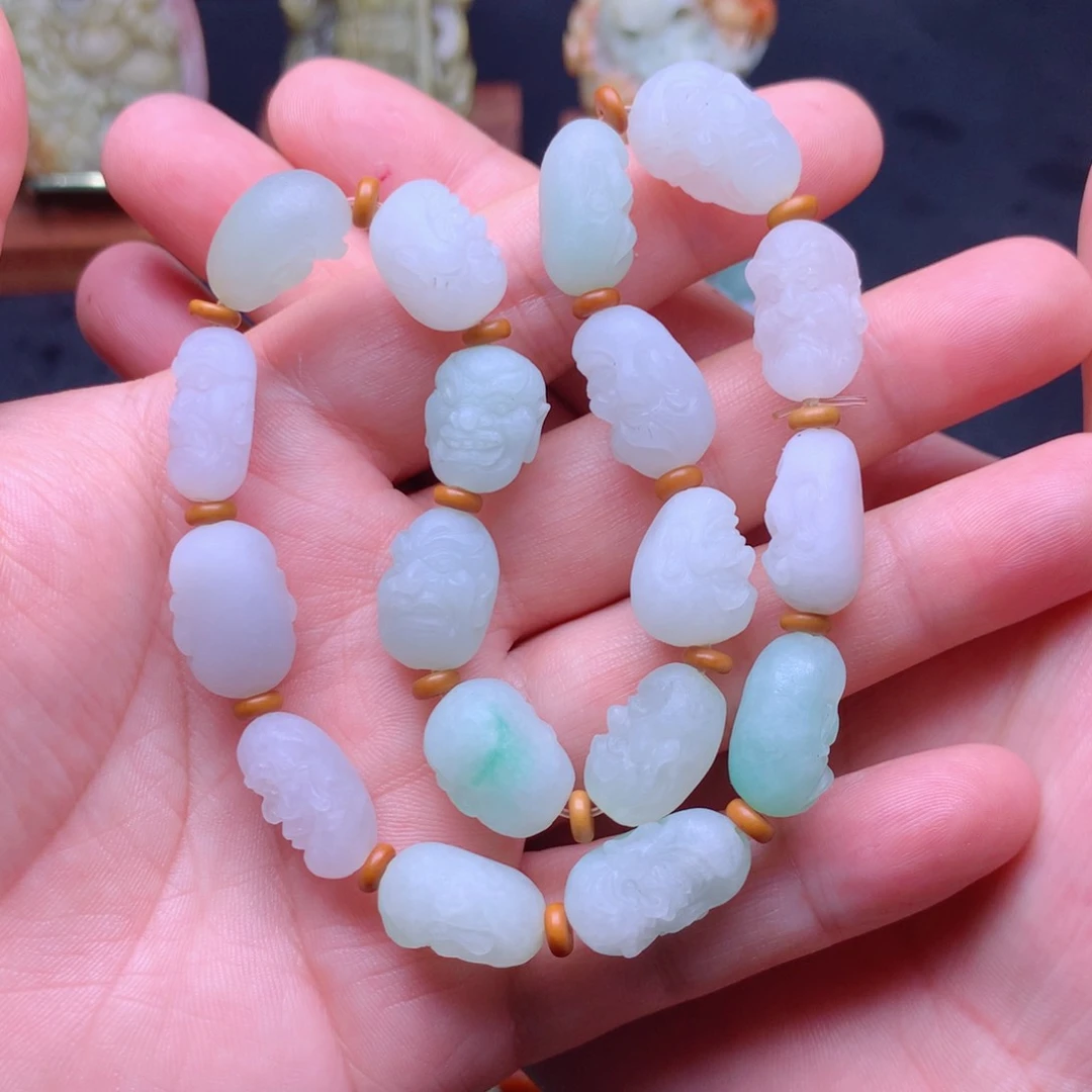 定制翡翠未镶嵌東*啦十八罗汉