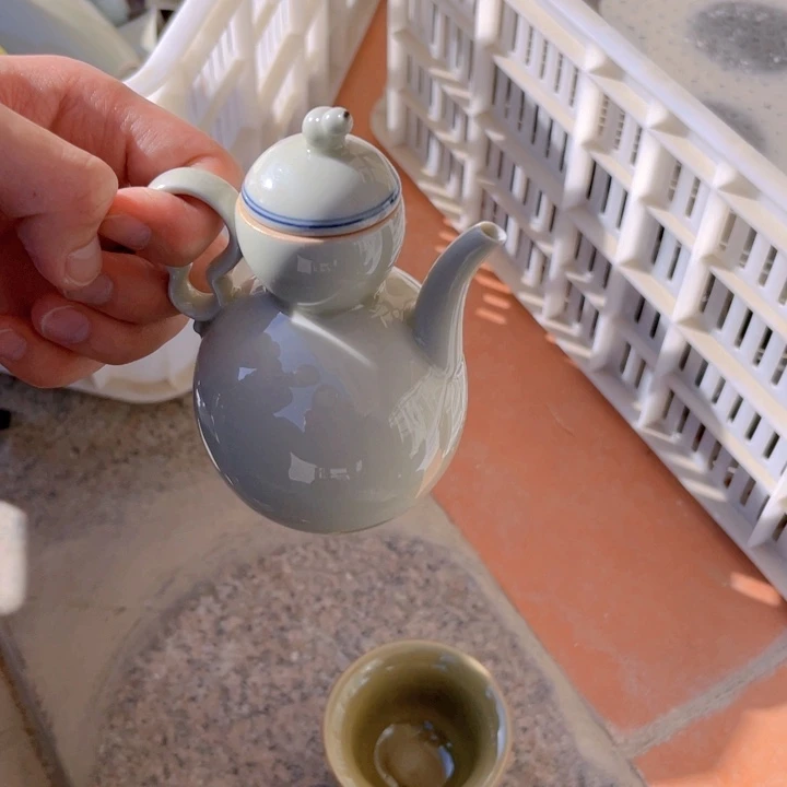 微瑕酒壶美沪酒壶冰台蓝线