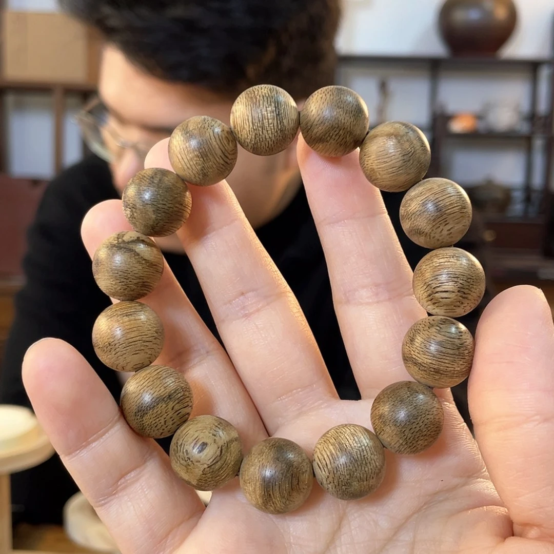 沉香手串菩萨棋14mm,15.7g