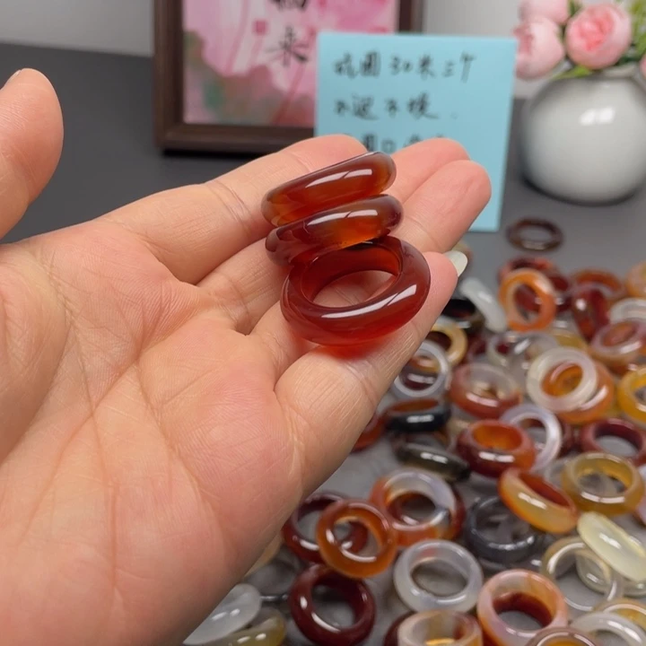 未镶嵌戒指玛瑙/玉髓