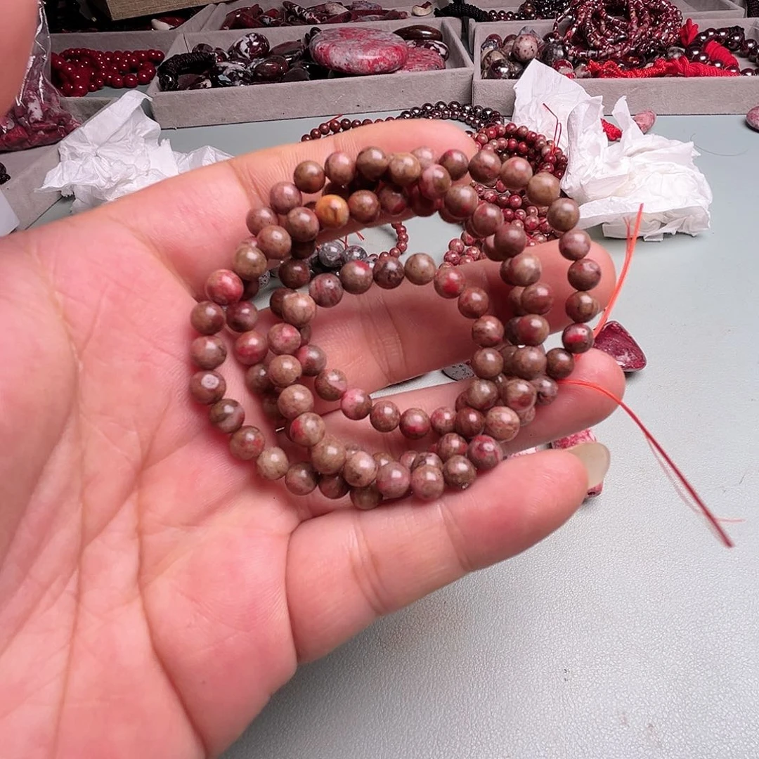 紫砂天然朱砂辰石吊坠