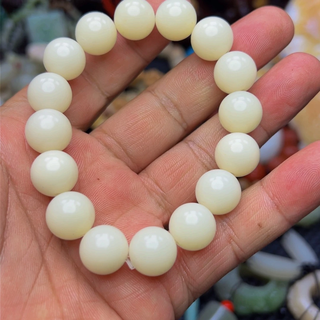 吊坠白玉菩提天然的