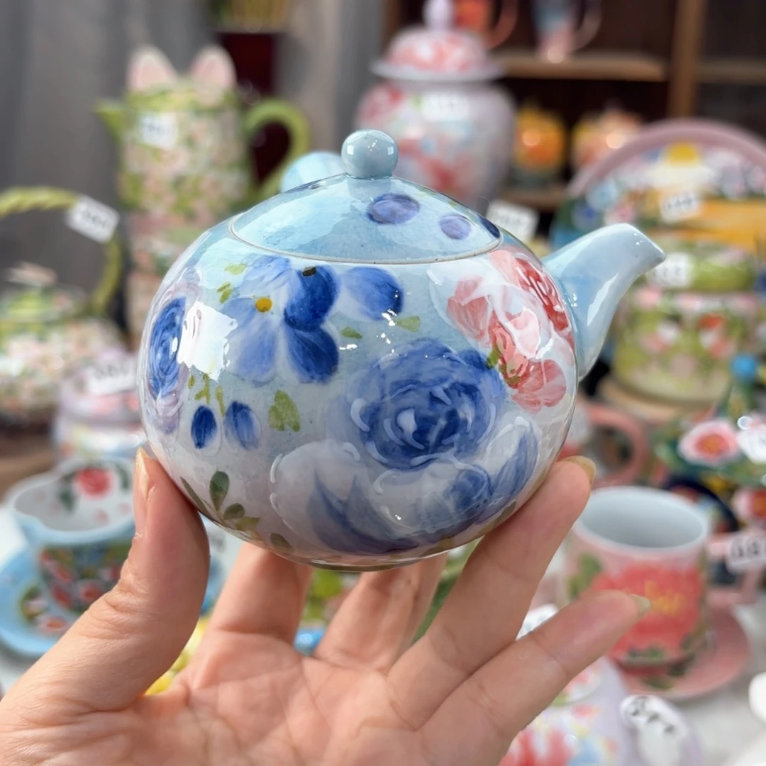 景德镇手绘高温釉下彩陶瓷茶具