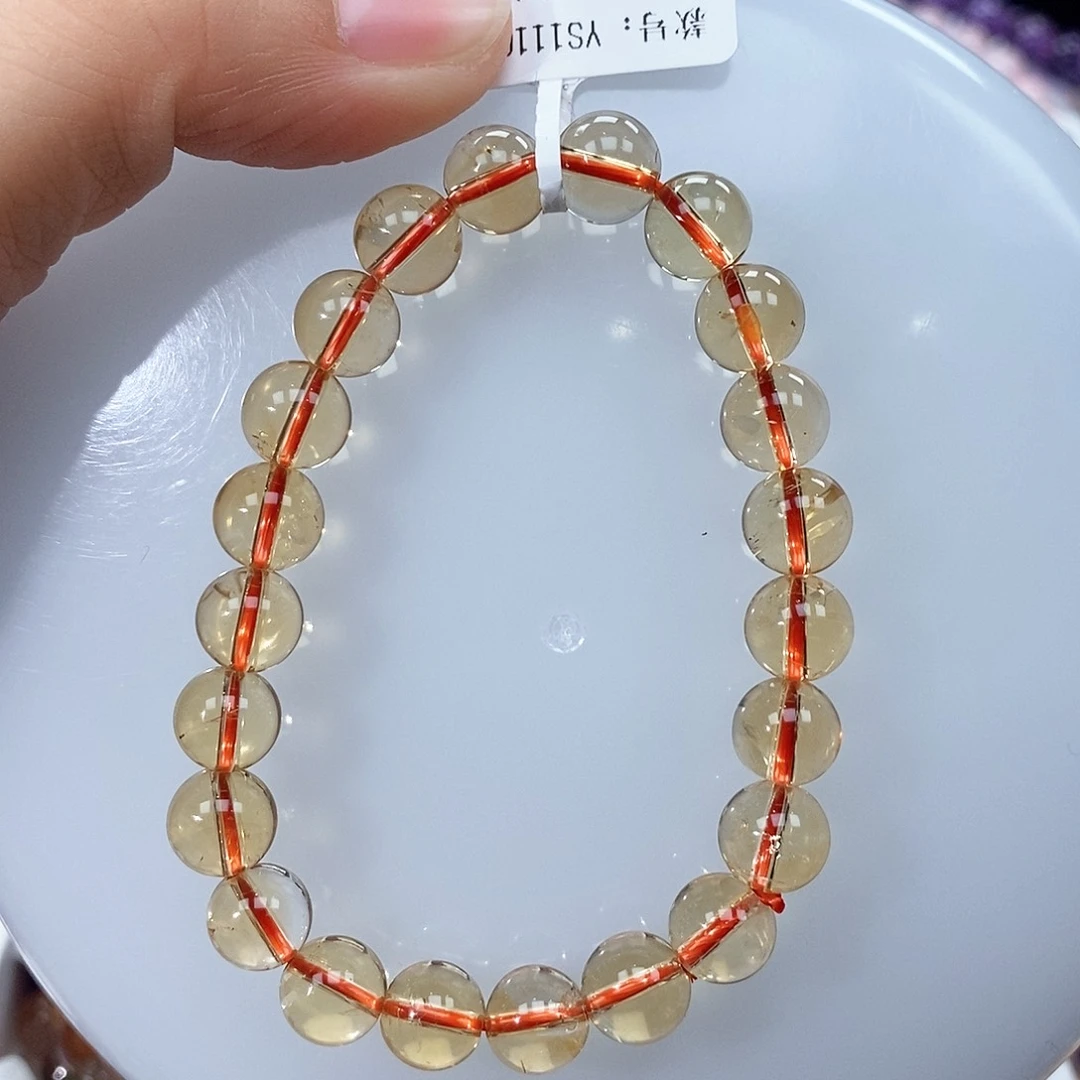 水晶手串未镶嵌黄