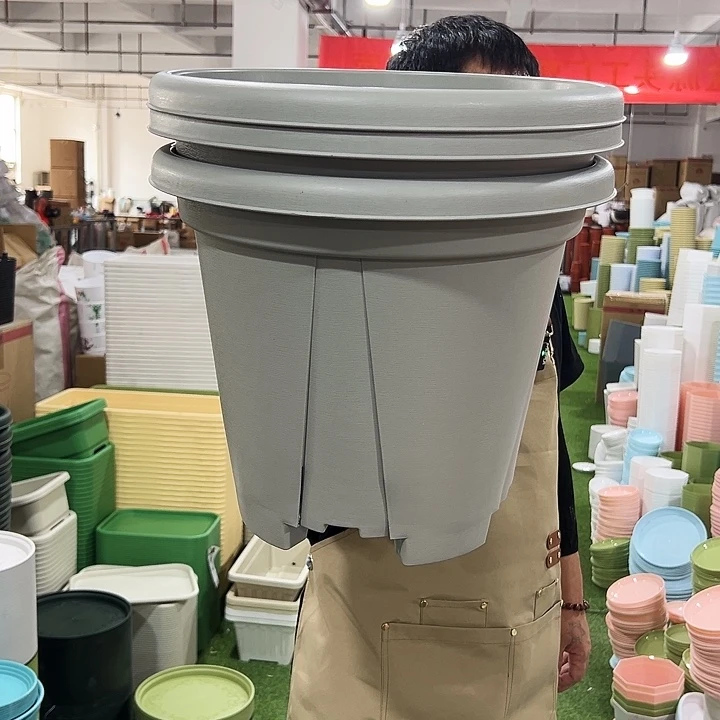 青山盆口40高35灰白色3个无托