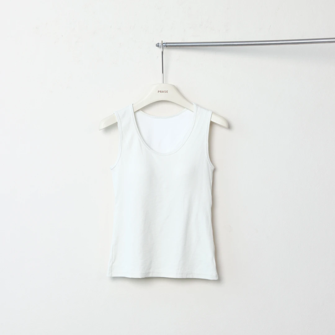 PRASE·噜【无负担】微胖轻奢设计款秋女百搭带胸垫吊带背心PR508C94