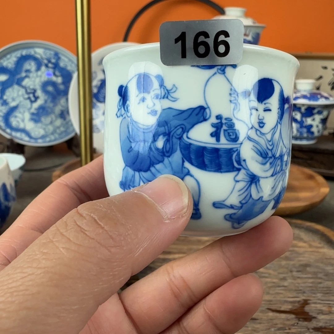 瓷片景德镇手绘青花茶器166