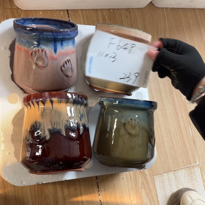 粗陶多肉花盆微瑕649