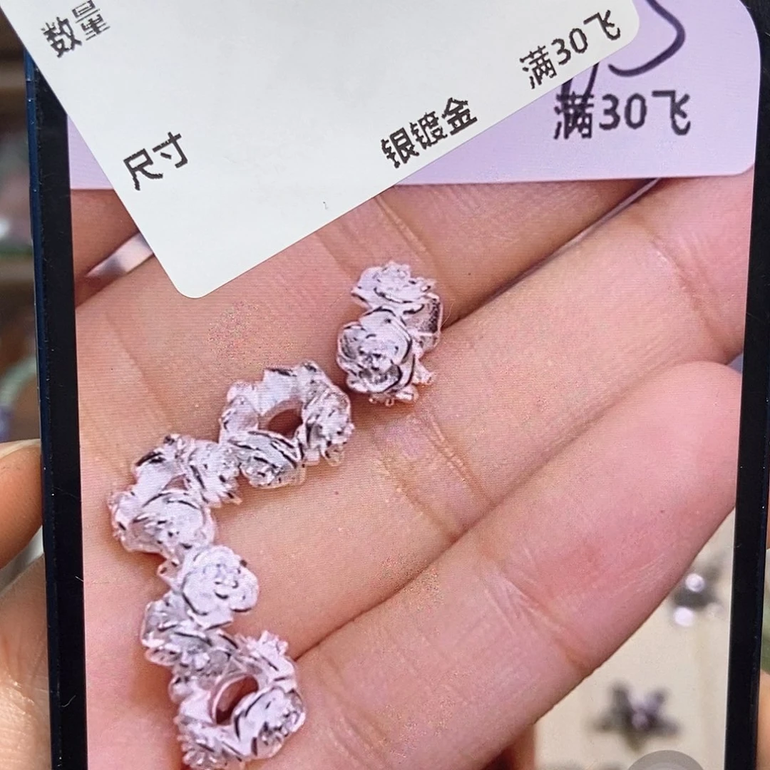 颈饰银S925镶嵌水晶W496
