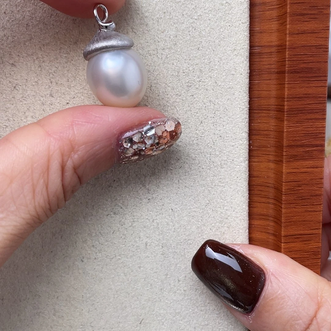 吊坠(不含链)海水珍珠银S925镶嵌
