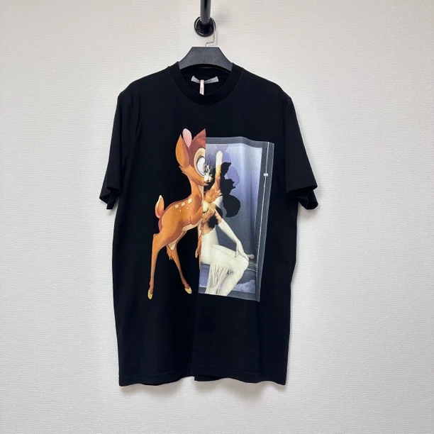 99新 Givenchy/纪梵希 黑色小鹿短袖/XS