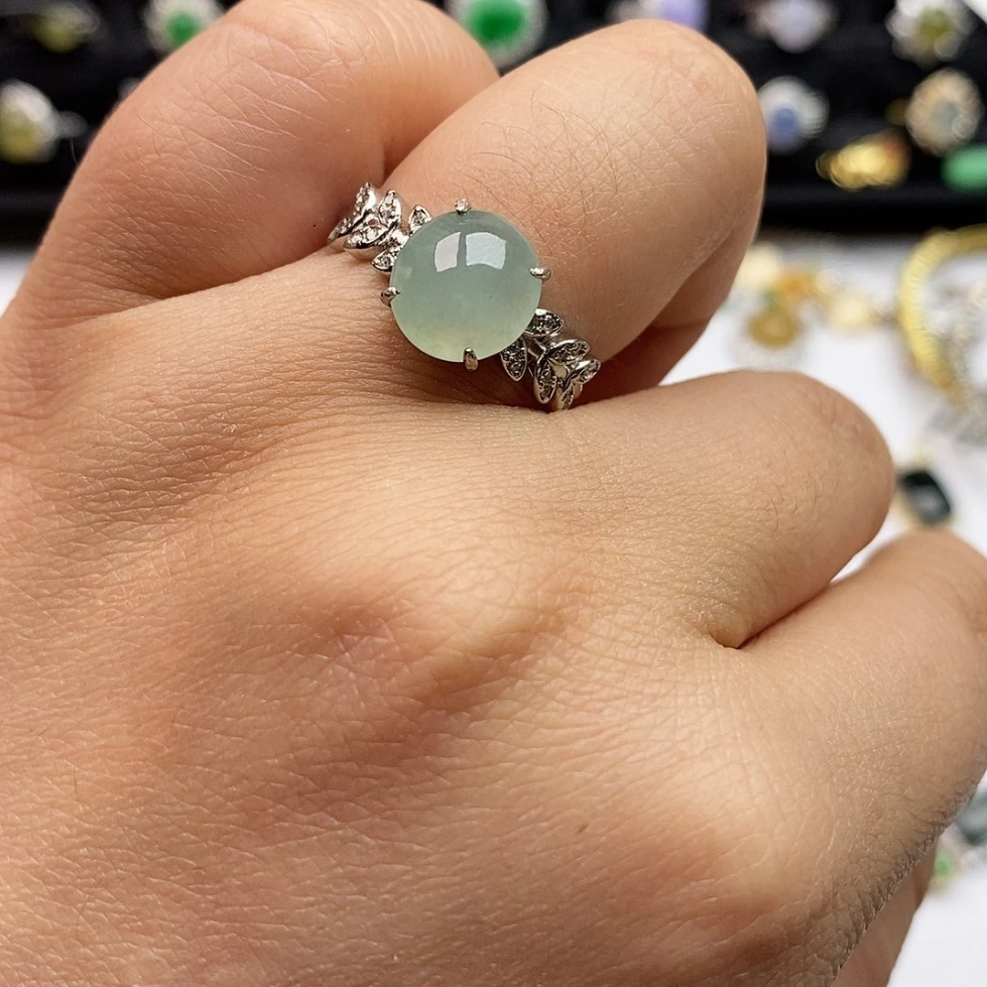 翡翠未镶嵌戒指翡翠