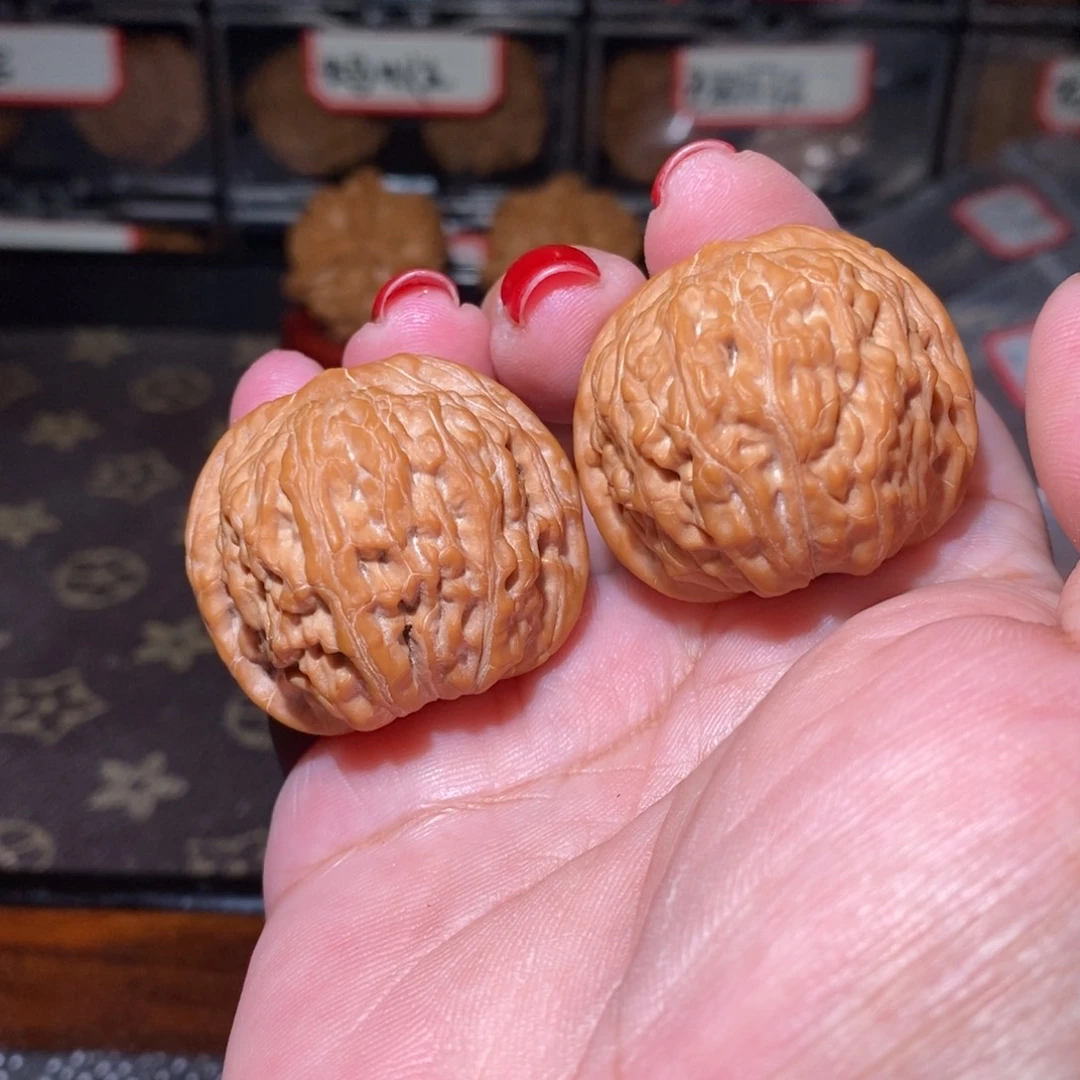 把件文玩核桃35石子磨