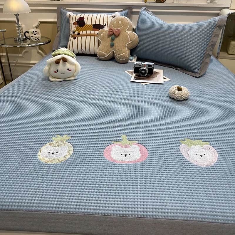 A类韩系冰豆豆凉席冰丝席夏天专用2025新款夏季床笠款席子可机洗