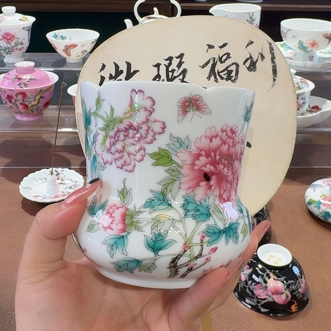 珐琅彩主人杯茶具套装