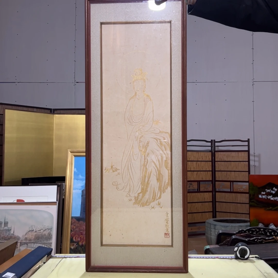 绘画小*屏风框画油画版画回流