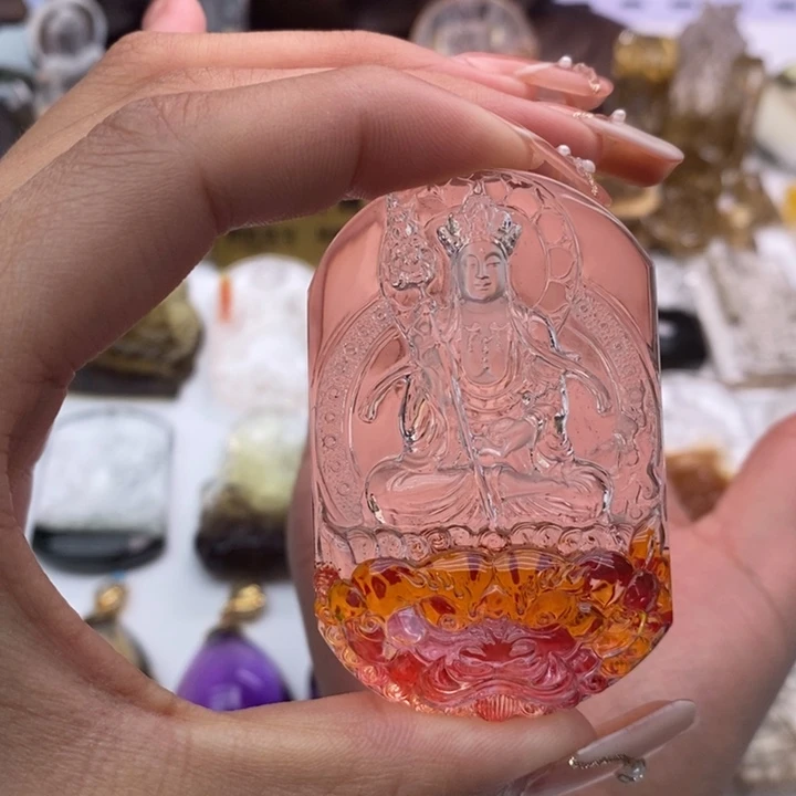 水晶颈饰未镶嵌3**6定制