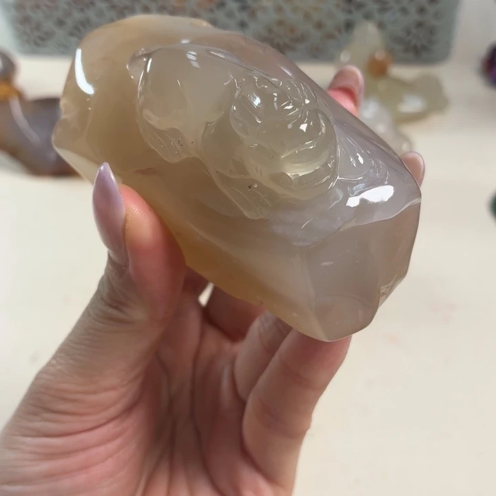 玛瑙/玉髓未镶嵌吊坠(不含链)