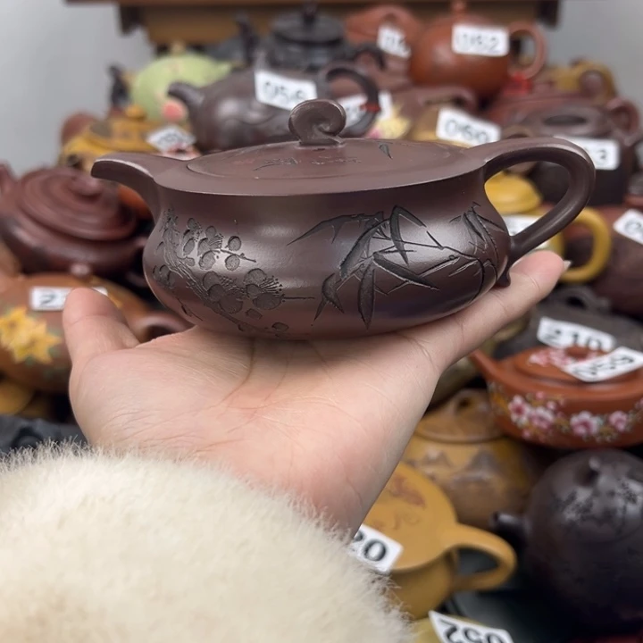 紫砂茶壶盖子磕碰