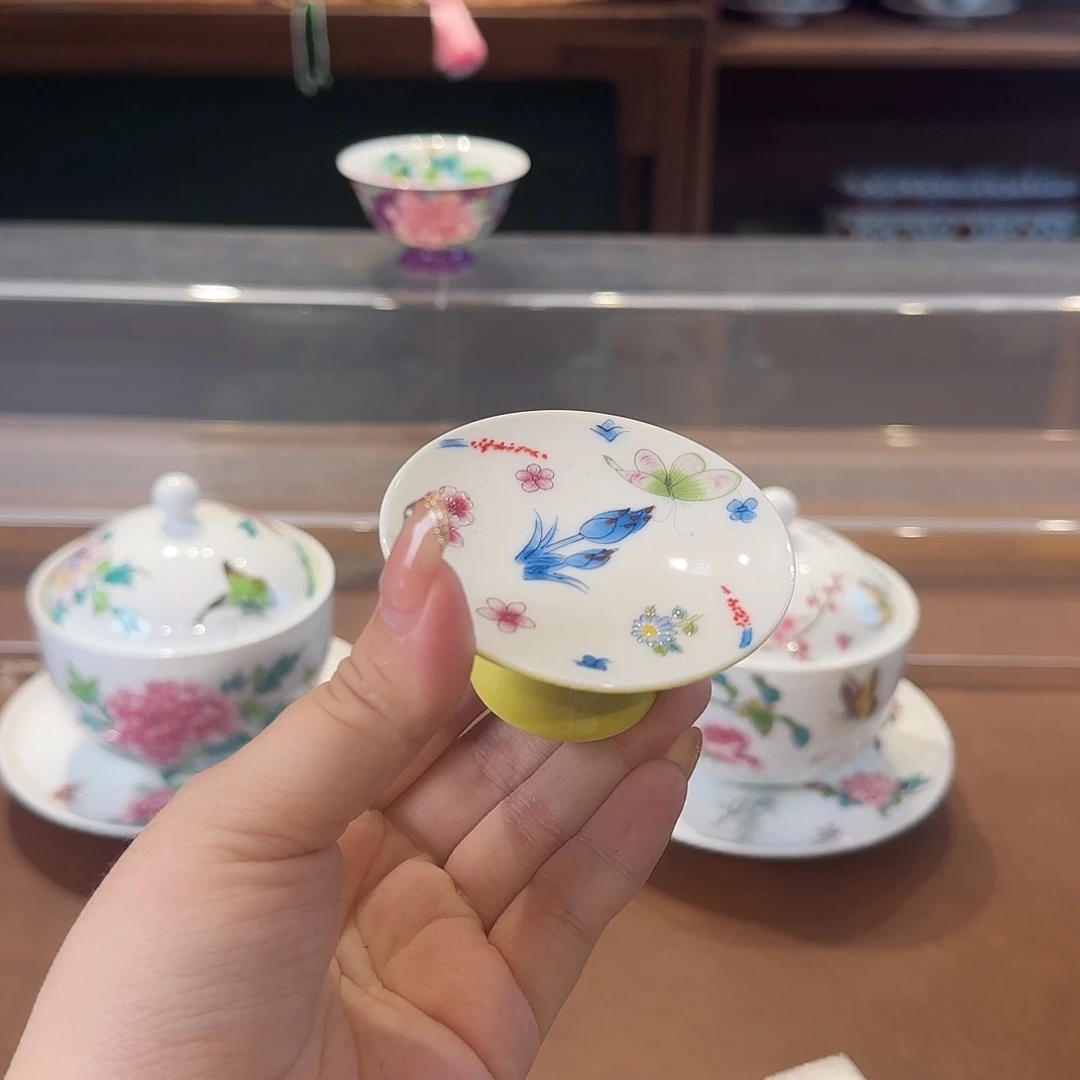 珐琅彩主人杯茶具