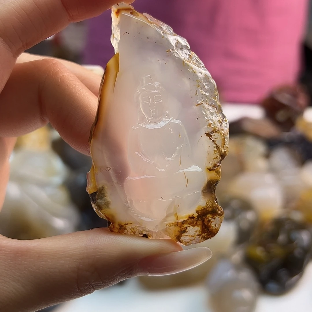 玛瑙/玉髓未镶嵌吊坠(不含链)