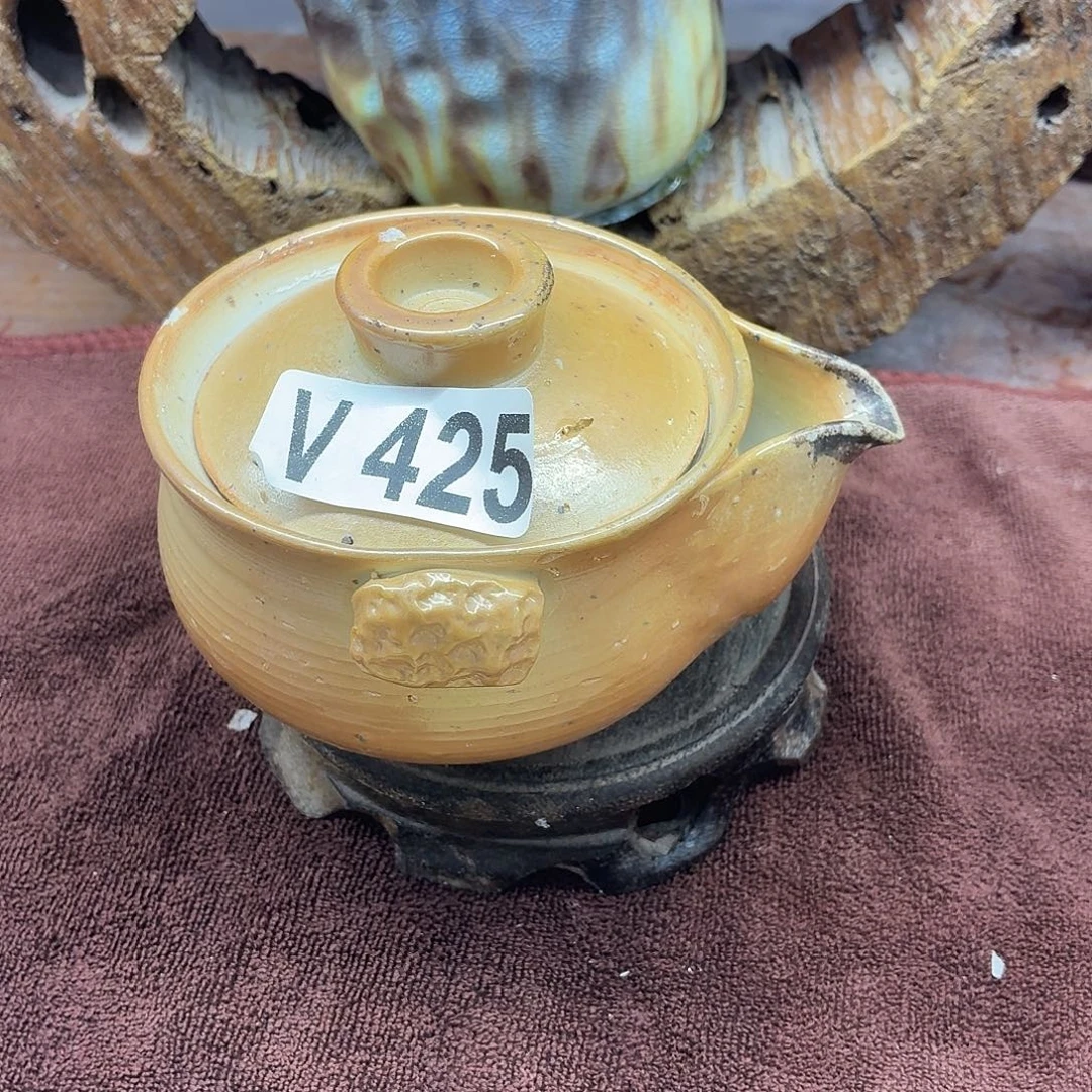 陶园柴烧，精品高货V425瑕