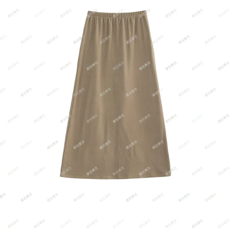 原创设计24-1371【酣然午后】气质高腰时尚休闲半身裙