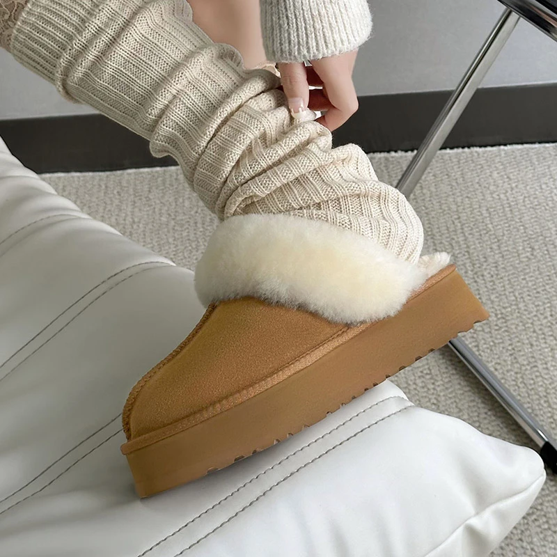 【9739】大牌风平替好穿轻便雪地靴包头棉拖