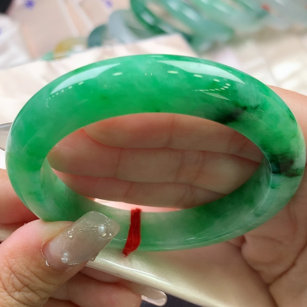 翡翠未镶嵌手镯53正圈