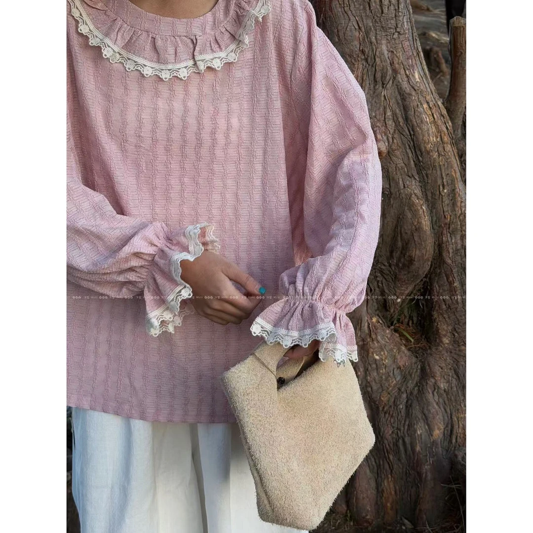 叨叨推荐款 MX#8252#蕾丝花边上衣 FL