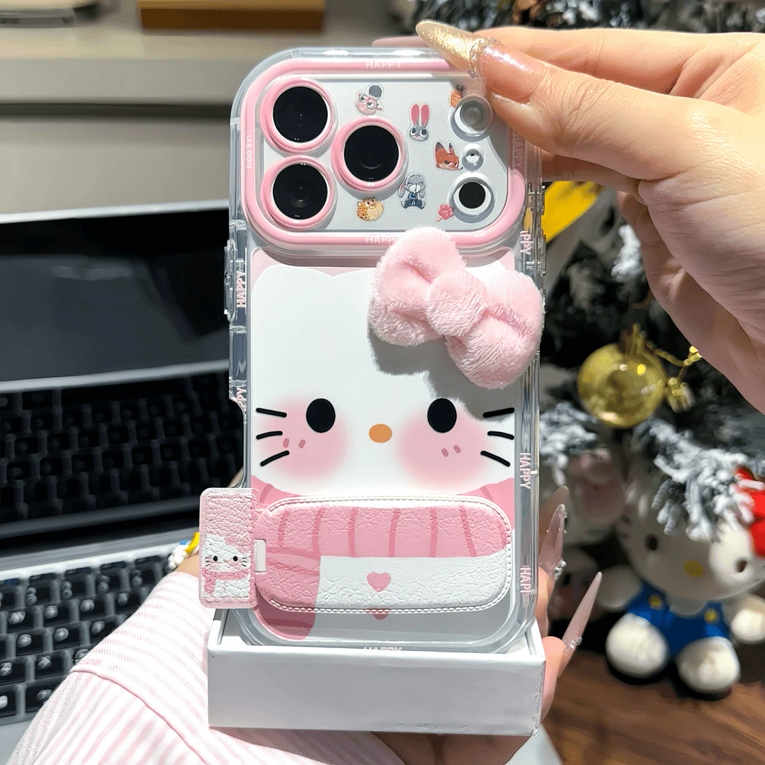 适用苹果17手机壳雪花凯蒂iPhone17/16/15promax卡通网红保护套