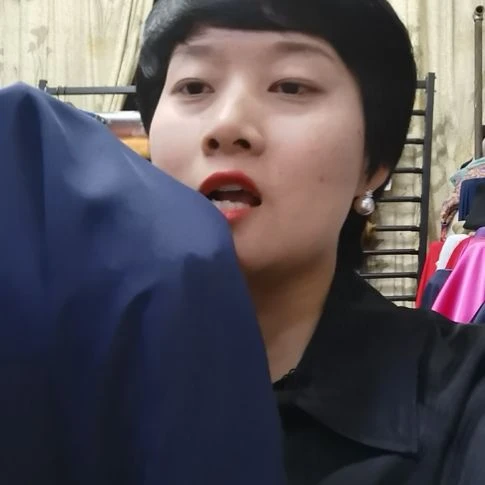 蚕丝3米宽幅双皱布料藏蓝