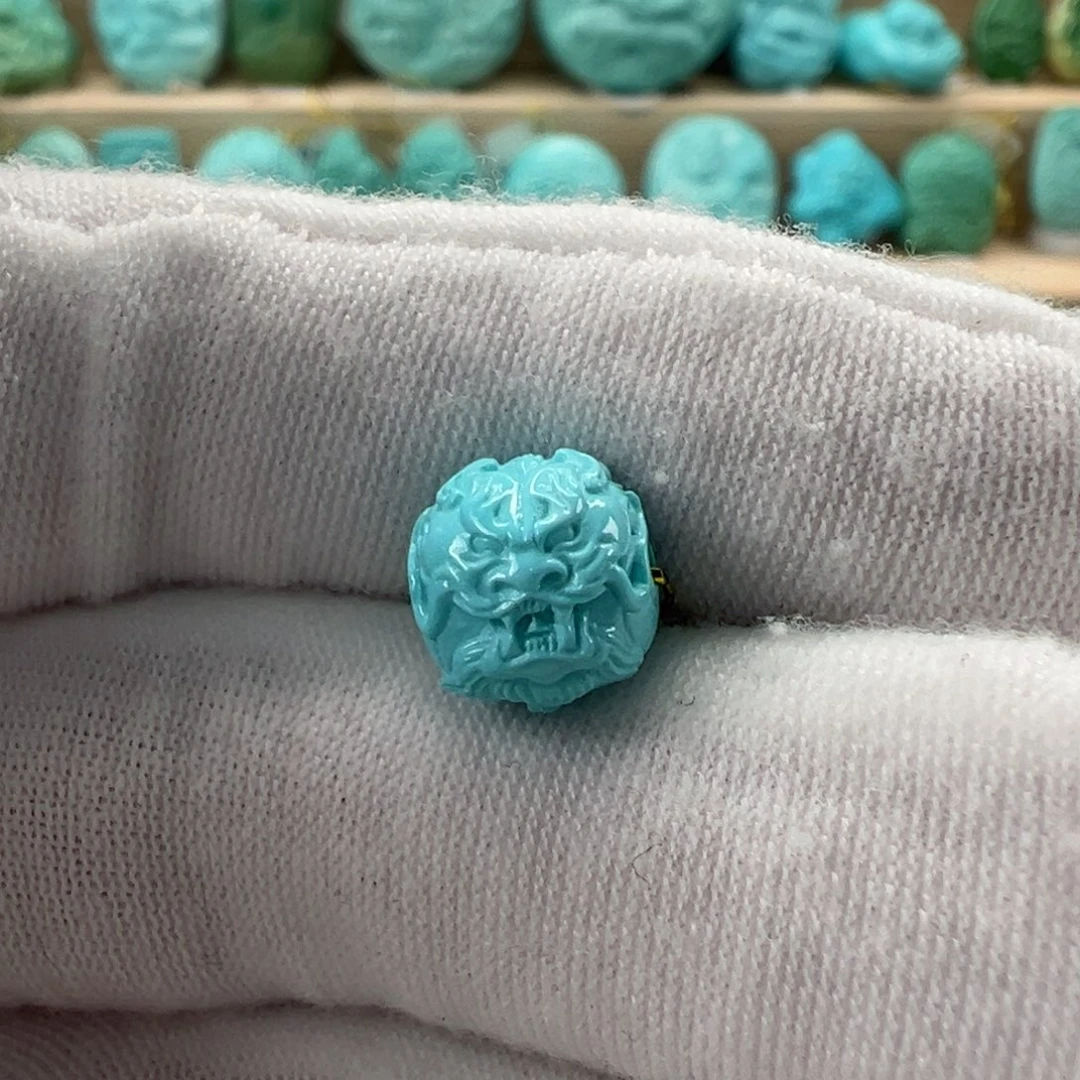 未镶嵌绿松石龙珠9.1mm