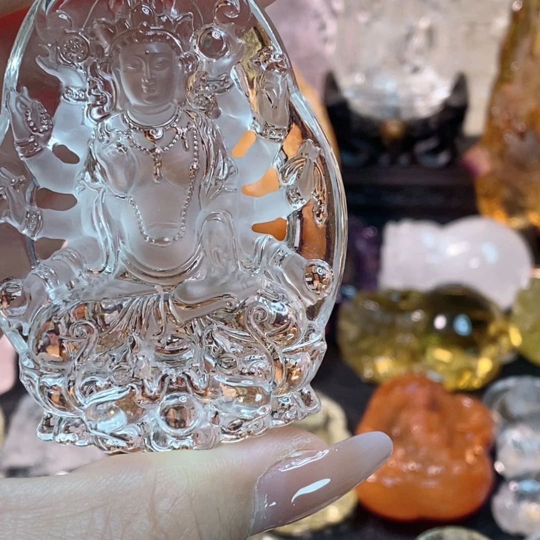 水晶颈饰未镶嵌陈*宏吊坠