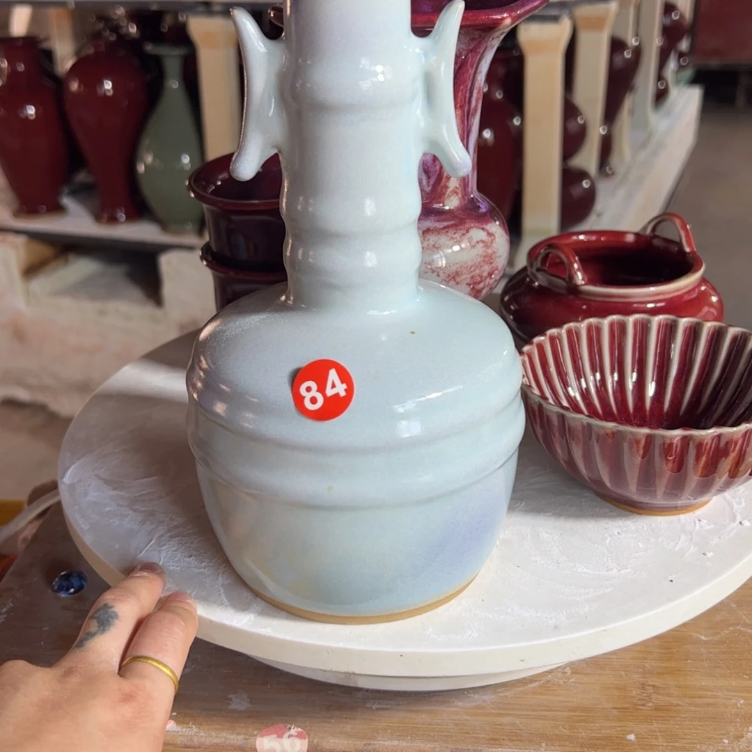 摆件郑家钧窑摆件微