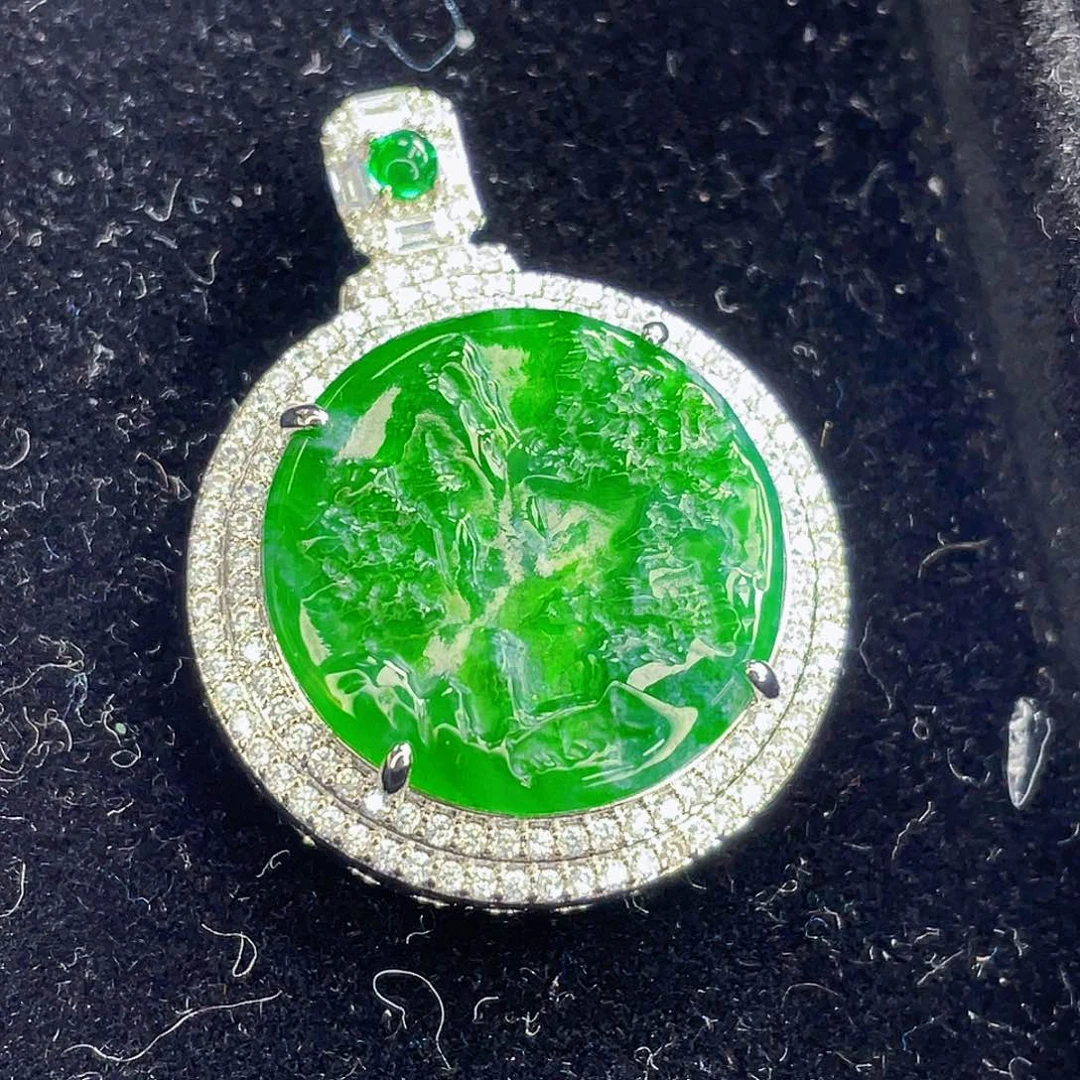 翡翠吊坠(不含链)未镶嵌