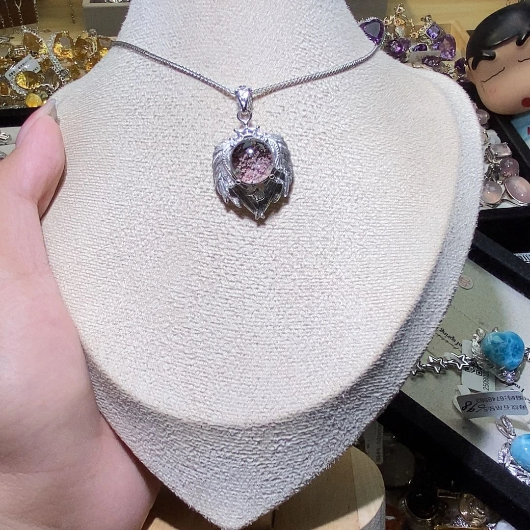 土***土烟晶戒指银S925镶嵌